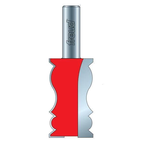 Crown Molding Router Bit - 1/2" SH 1-1/4" D 2-1/4" CL 3-3/4" OL - Profile:#402 Crown Molding